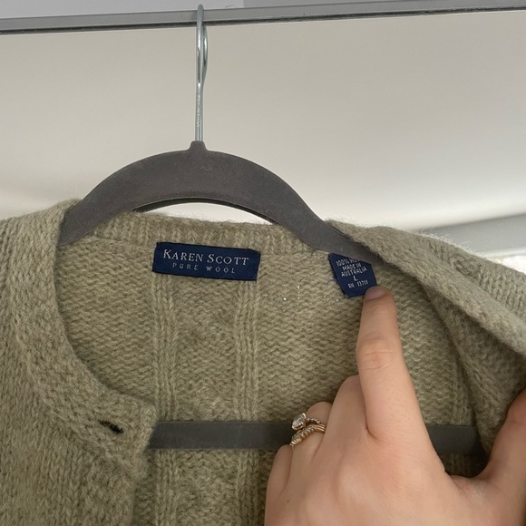 Vintage Karen Scott 100% wool cardigan - Picture 4 of 4